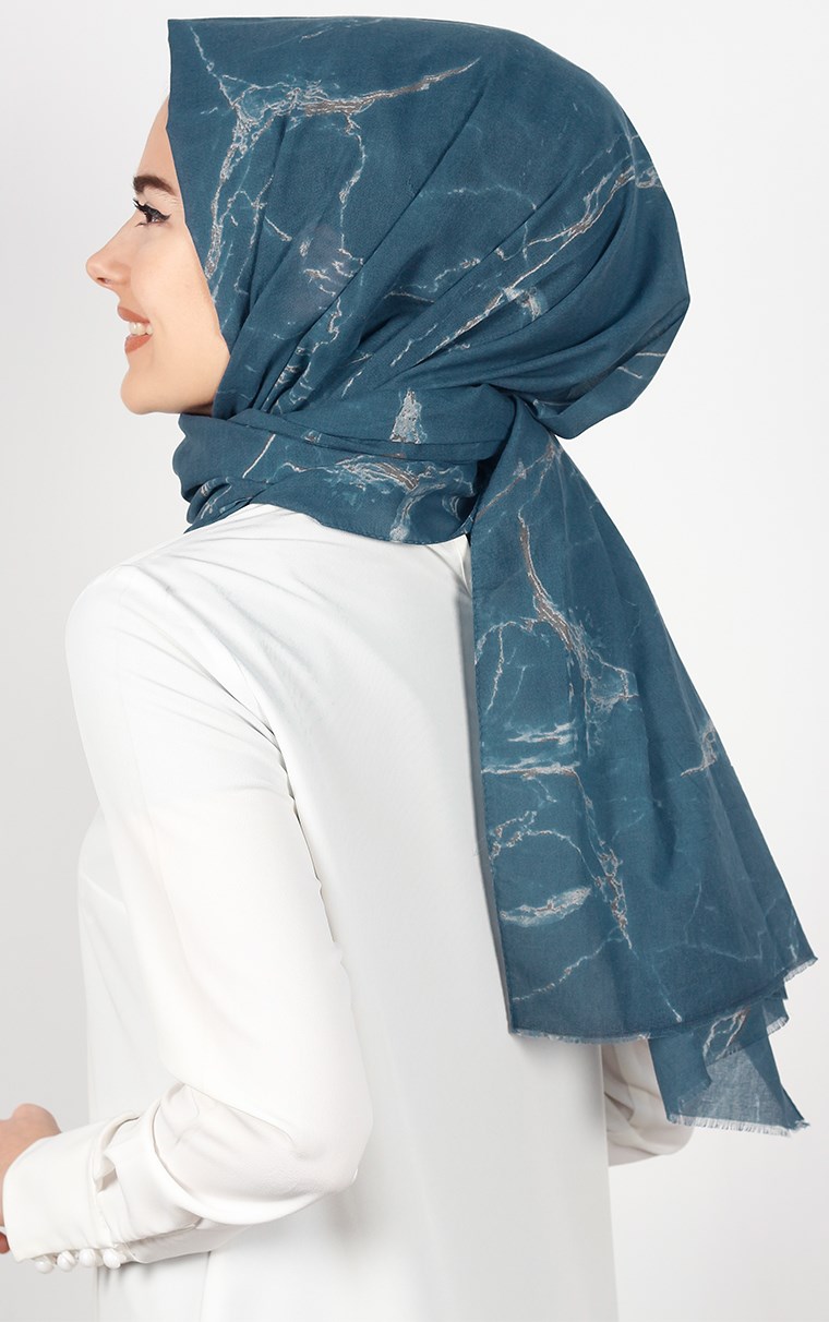 Akel Mermer Desen Şal 5000-7