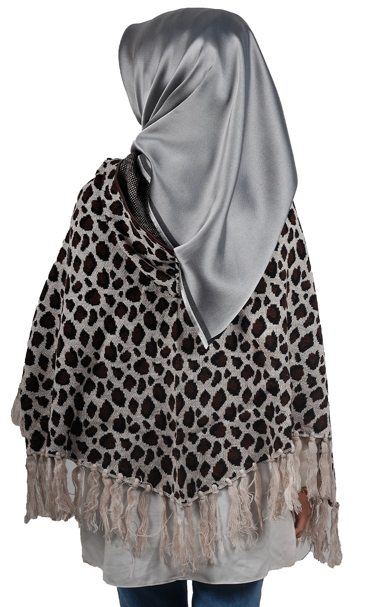 Kapşonlu Panço 10011-12