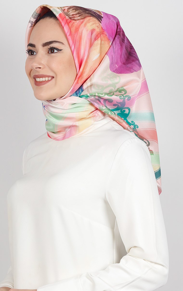 Piramit Tafta Dijital Eşarp 1924-4