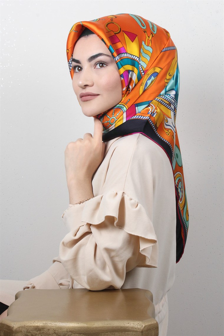 6408-03 ARMİNE İPEK EŞARP 2015 YAZ