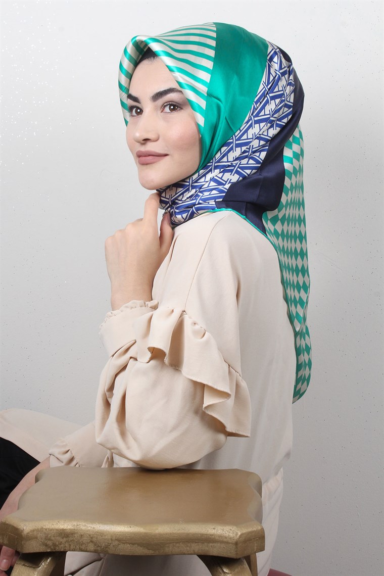 6423-07 ARMİNE İPEK EŞARP 2015 YAZ