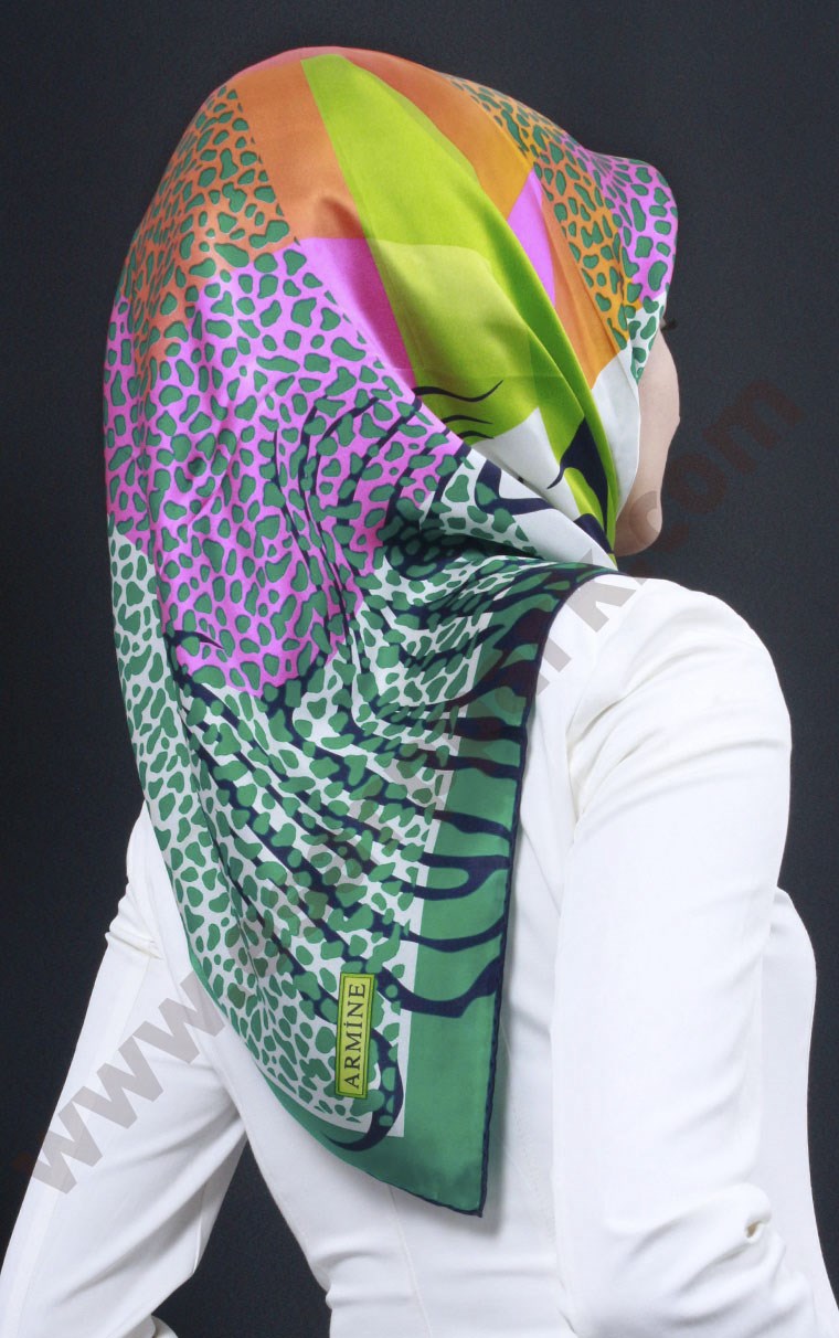 6454-07 ARMİNE İPEK EŞARP 2015 