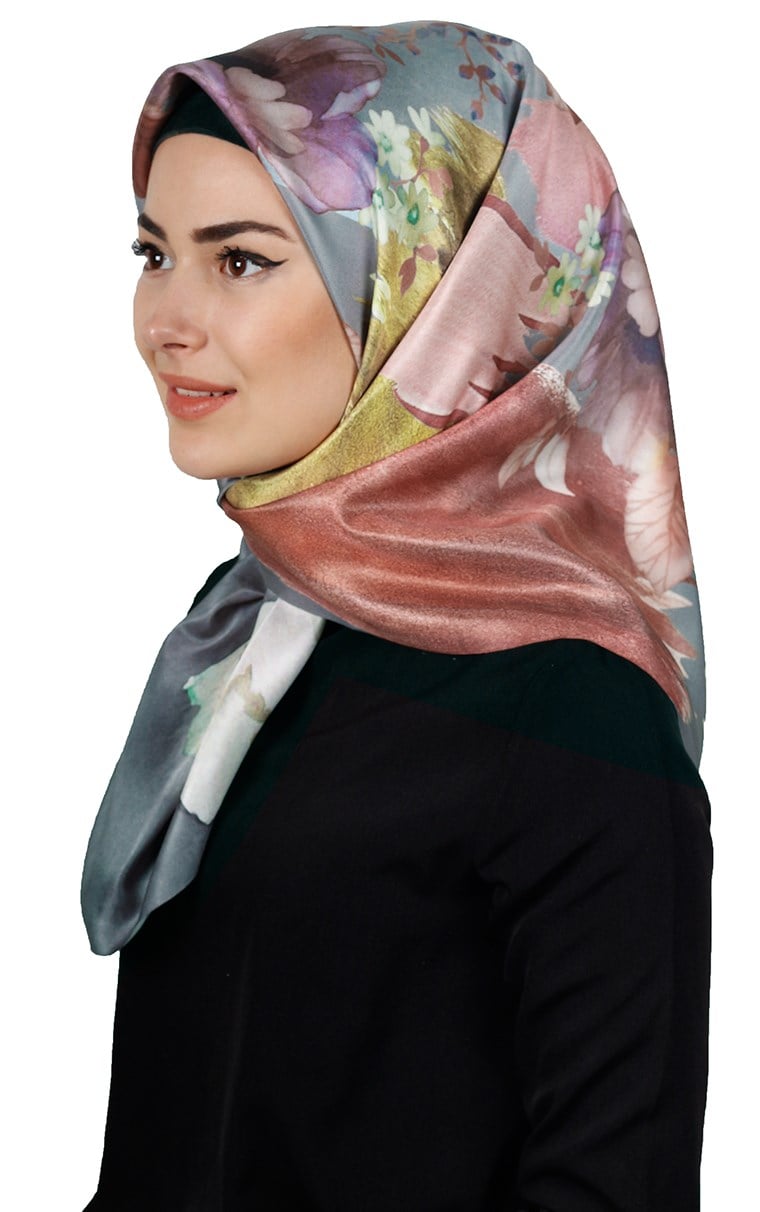 Piramit Tafta Dijital Eşarp 1912-6