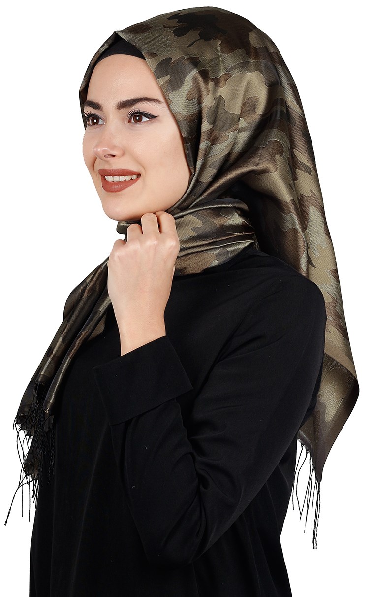 Kamuflaj İpeksi Şal 5550-34