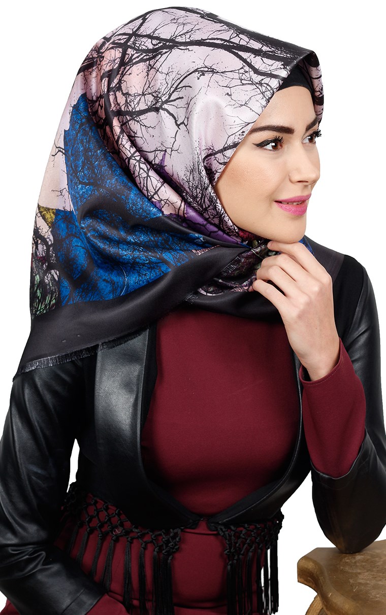 Tafta Dijital Eşarp 1332-4