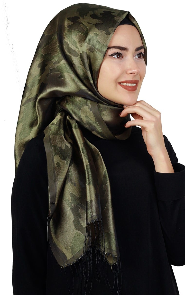 Kamuflaj İpeksi Şal 5550-36