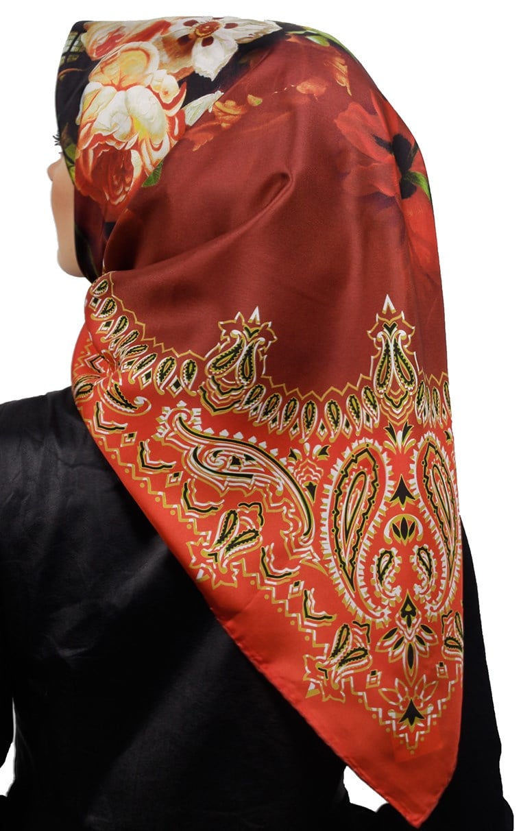 İndirimli İthal İpek Eşarp 13020-25