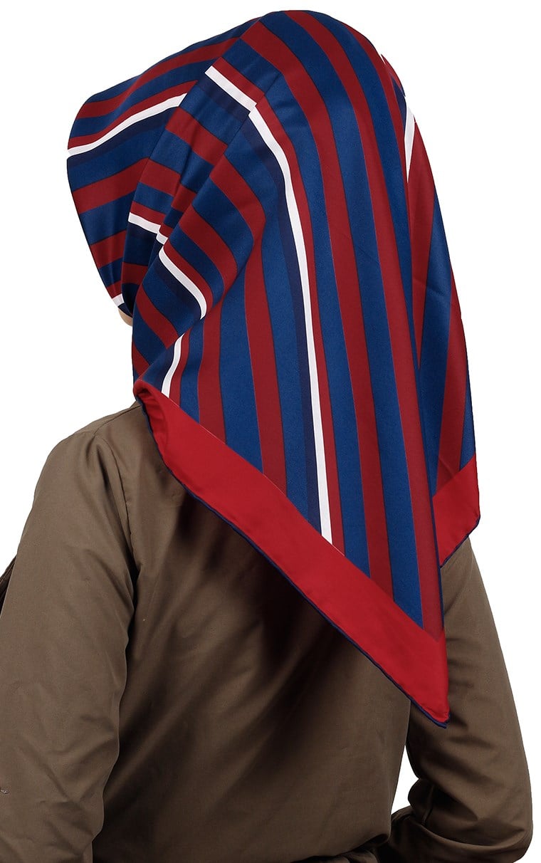 102-0034-03 U.S POLO ASSN EŞARP KIRMIZI-LACİVERT