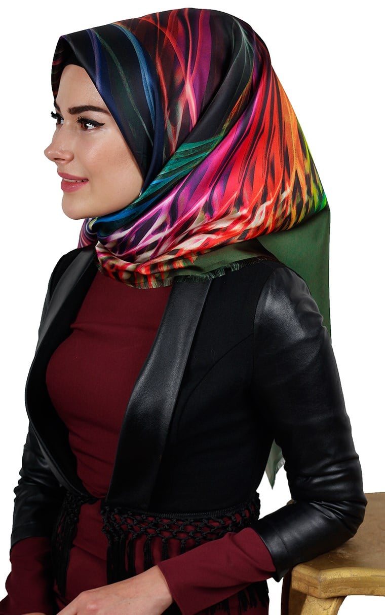 Tafta Dijital Eşarp 1327-1