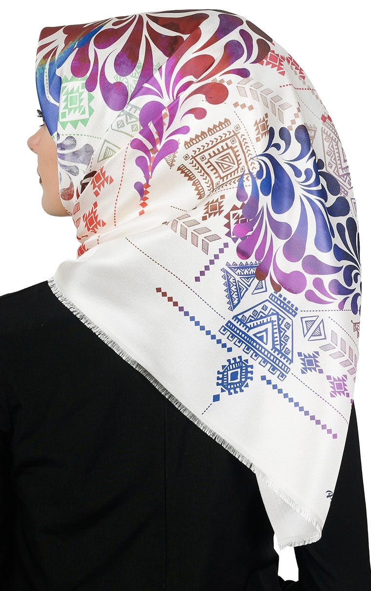 Piramit Tafta Dijital Eşarp 1915-2