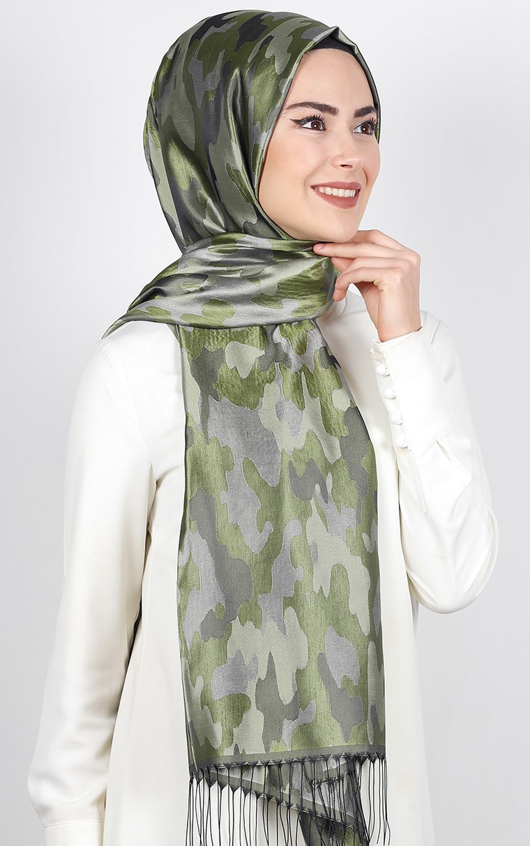 Kamuflaj İpeksi Şal 5550-49