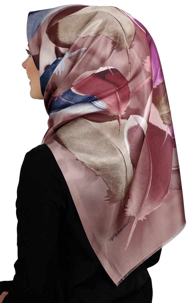 Piramit Tafta Dijital Eşarp 1911-5