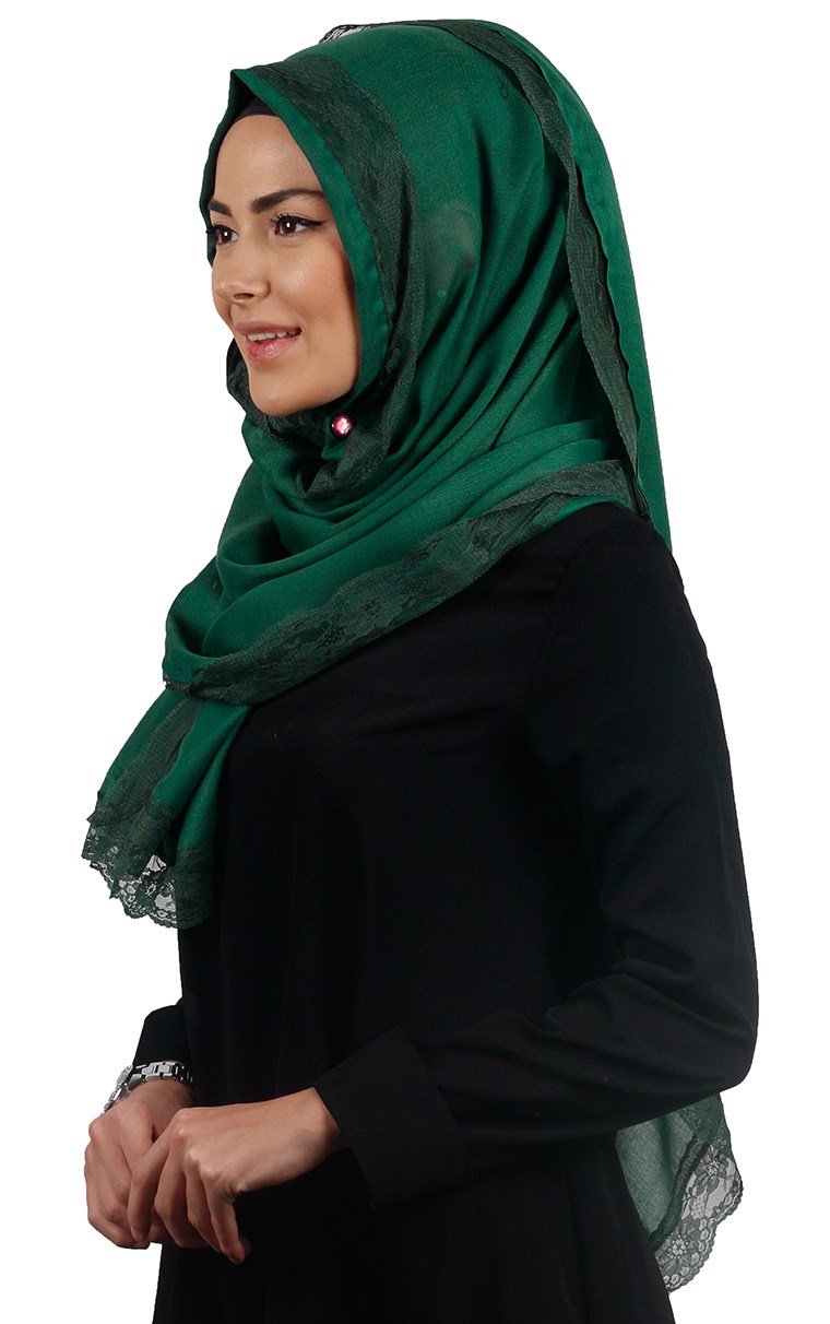 Dantelli Paşmina Şal 1243-28