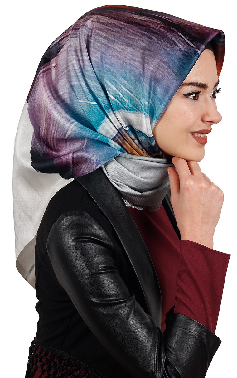 Tafta Dijital Eşarp 1334-3