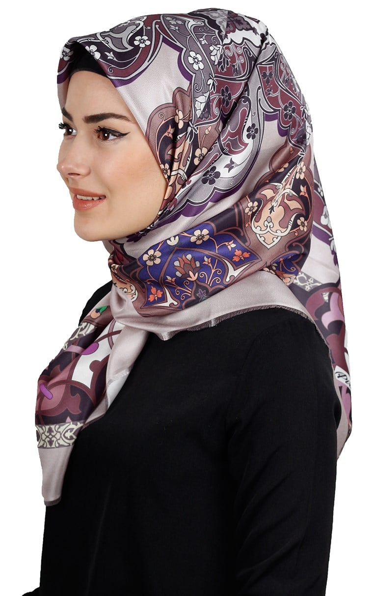 Piramit Tafta Dijital Eşarp 1910-4