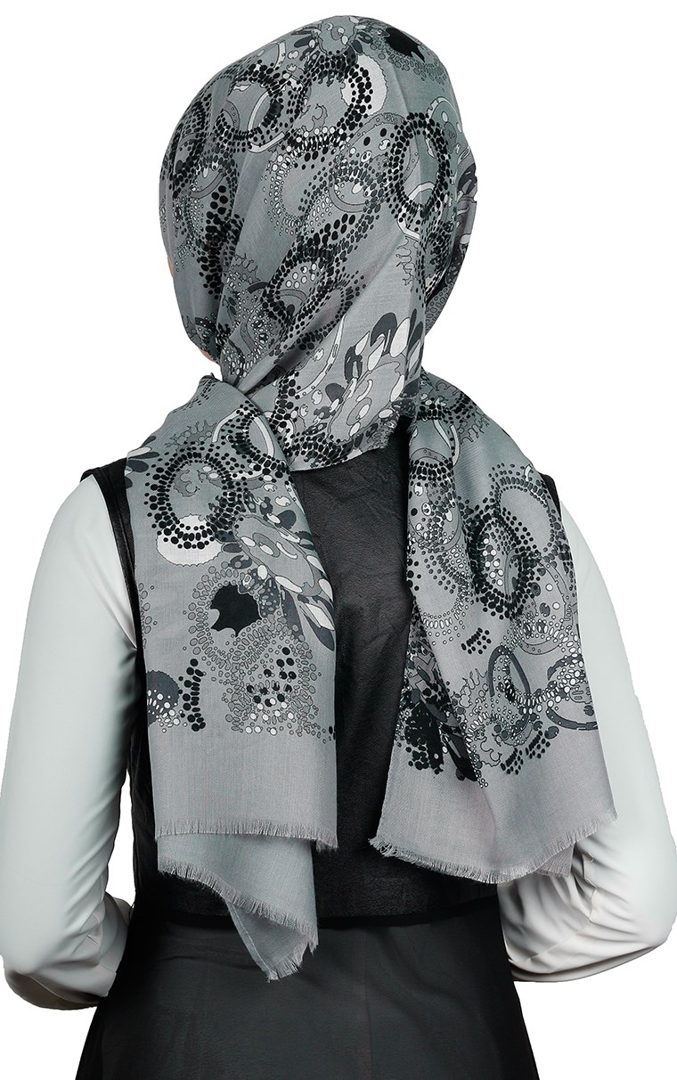 Kışlık Yünlü Şal 5381-6