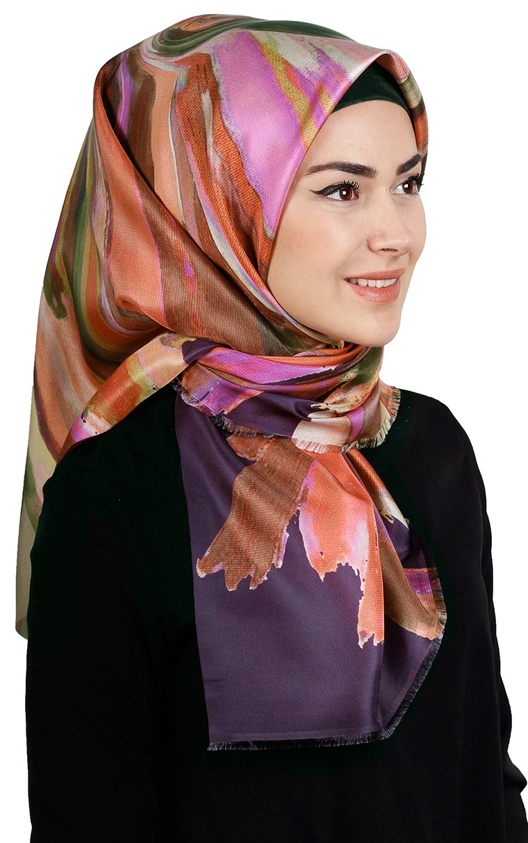 Piramit Tafta Dijital Eşarp 1913-1