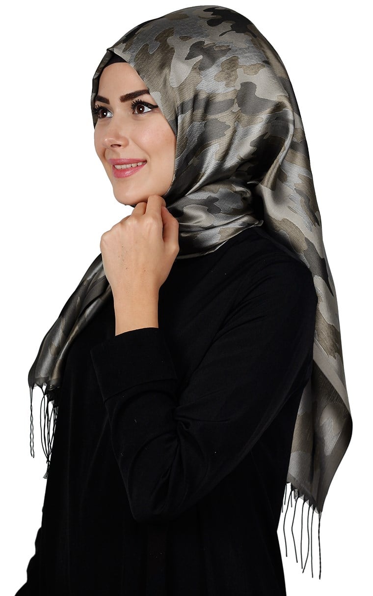 Kamuflaj İpeksi Şal 5550-24