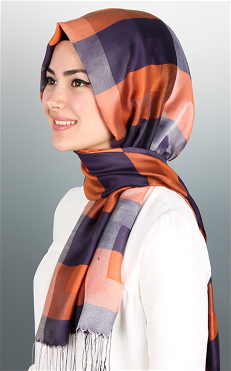 500-0013-90 ÇİFT YÖNLÜ İPEKSİ ŞAL