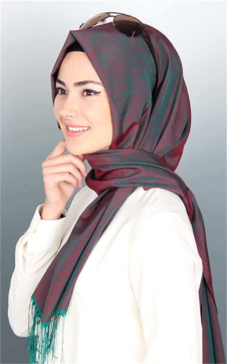 500-0013-45 ÇİFT YÖNLÜ İPEKSİ ŞAL