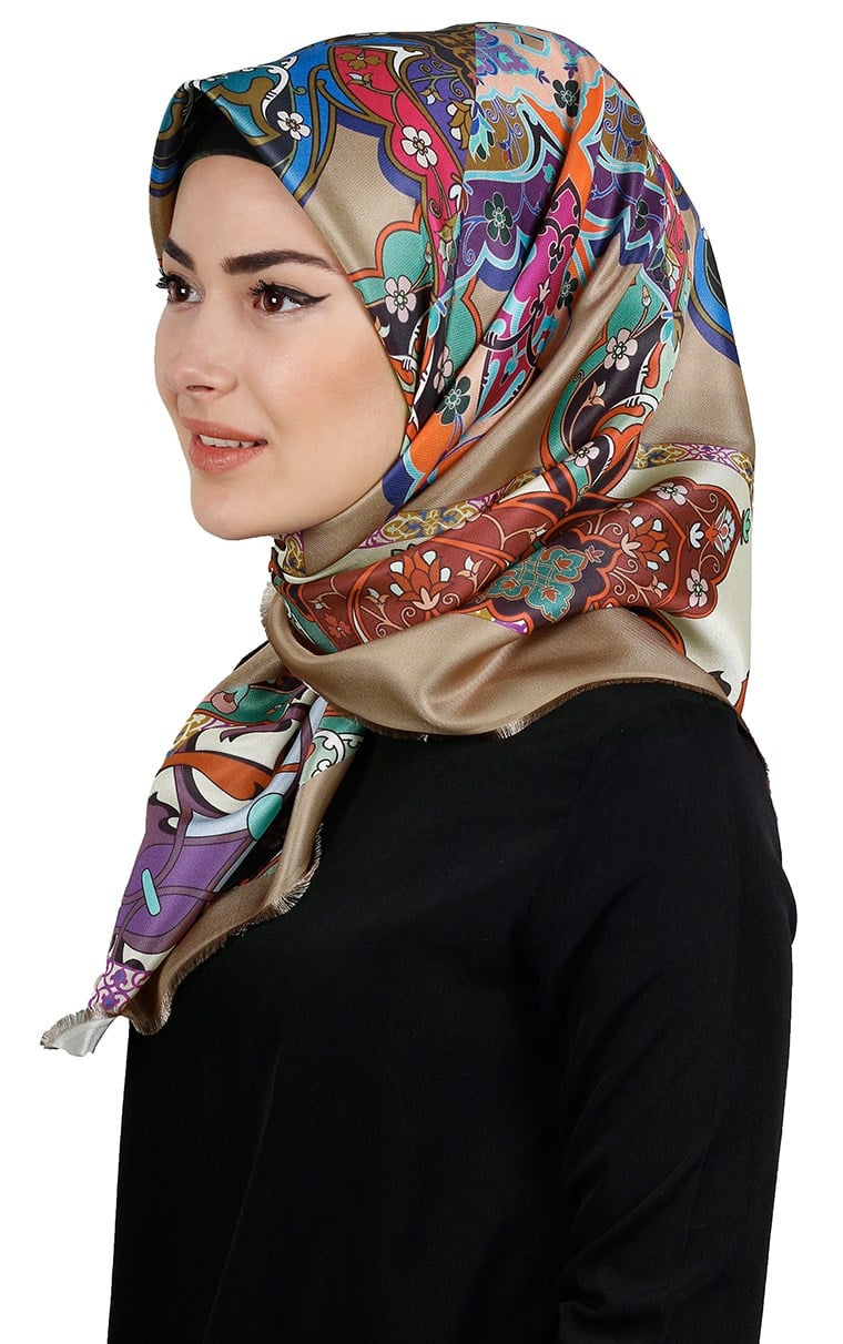 Piramit Tafta Dijital Eşarp 1910-2