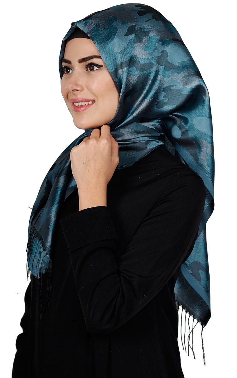 Kamuflaj İpeksi Şal 5550-25