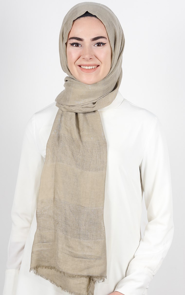 Akel İndigo Fileli Şal 140-6