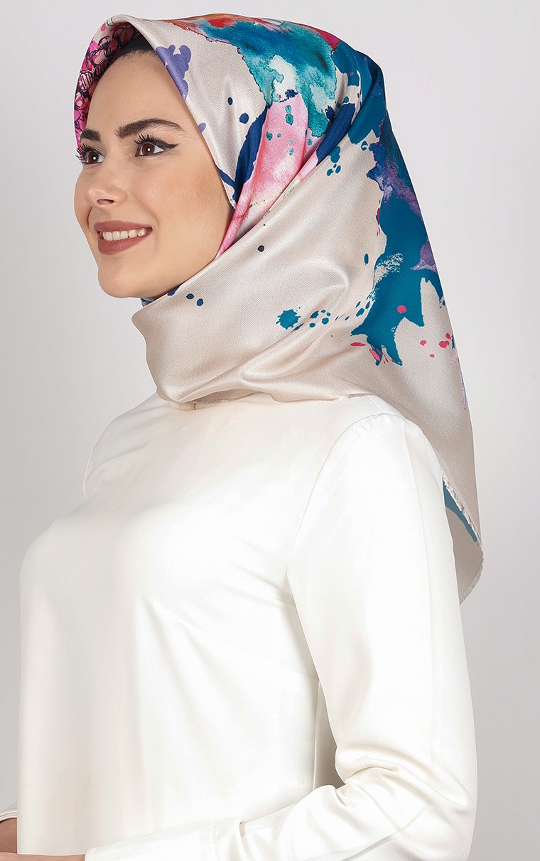 Piramit Tafta Dijital Eşarp 1921-1