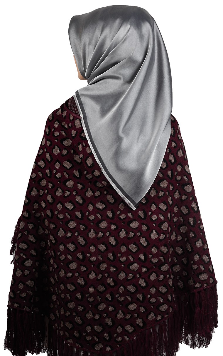 Kapşonlu Panço 10011-11