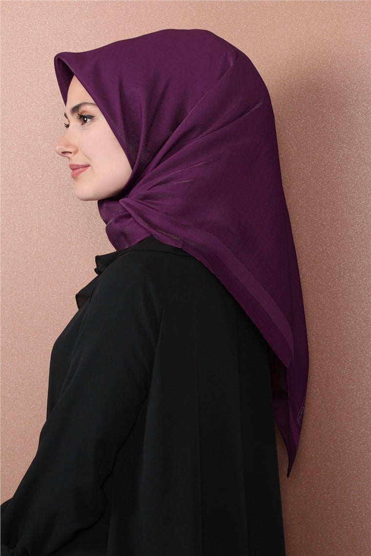 Abiye Bordürlü Eşarp 6002-16 Fuşya