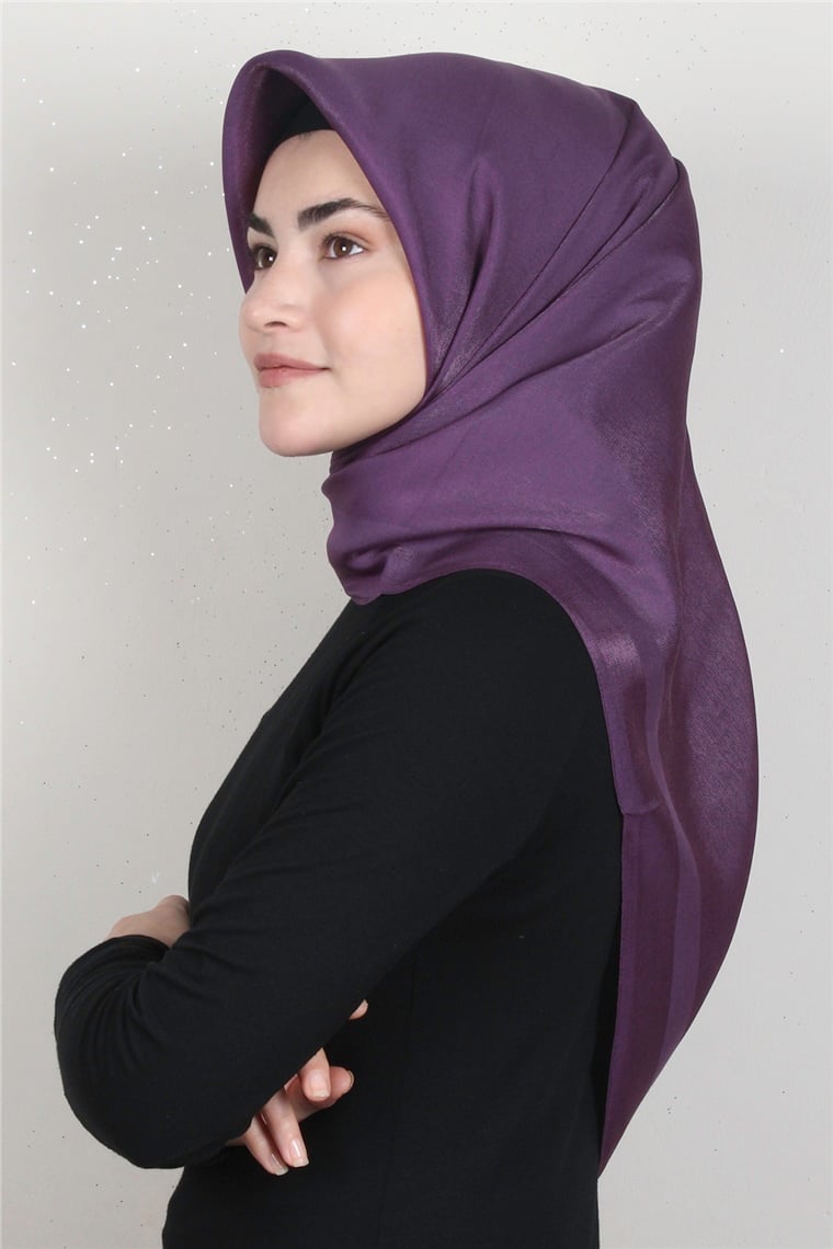 Abiye Bordürlü Eşarp 6002-23 Mor