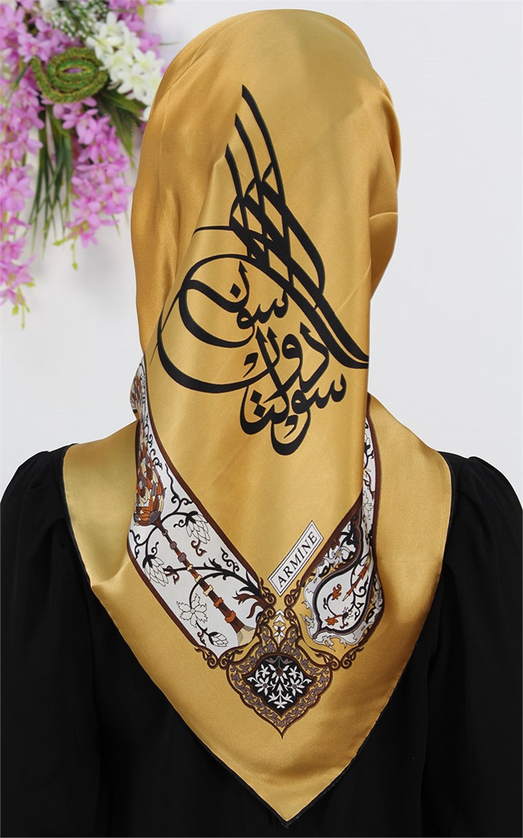 5552-05 ARMİNE İPEK GOLD SİYAH