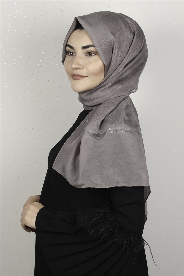 Açelya Şal 1372-16 Vizon