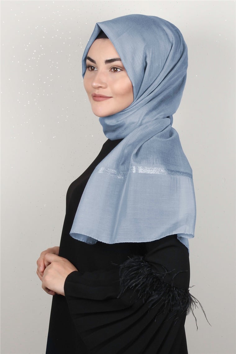 Açelya Şal 1372-3 Açık Mavi
