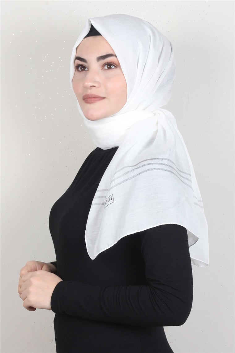 Açelya Şal 1372-39 Beyaz