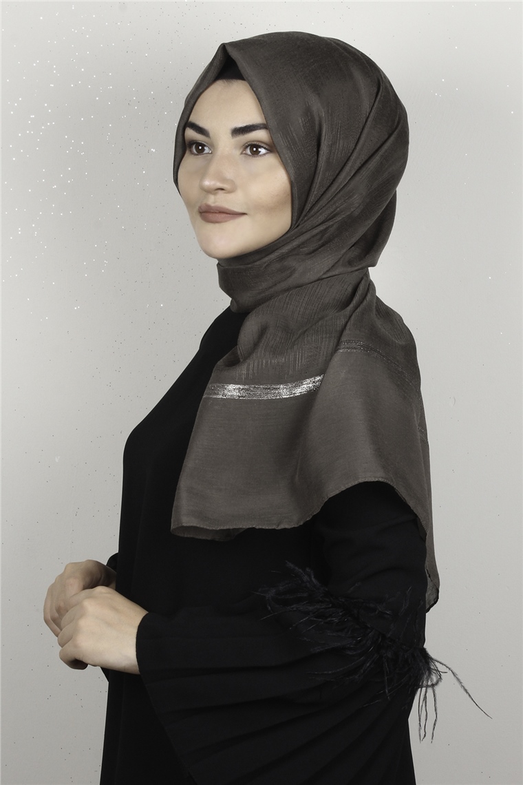 Açelya Şal 1372-6 Kahverengi