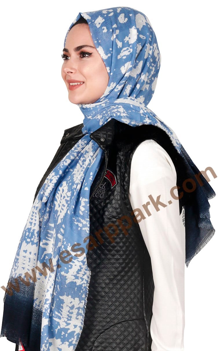 Akel Fileli Desenli Şal 147-3