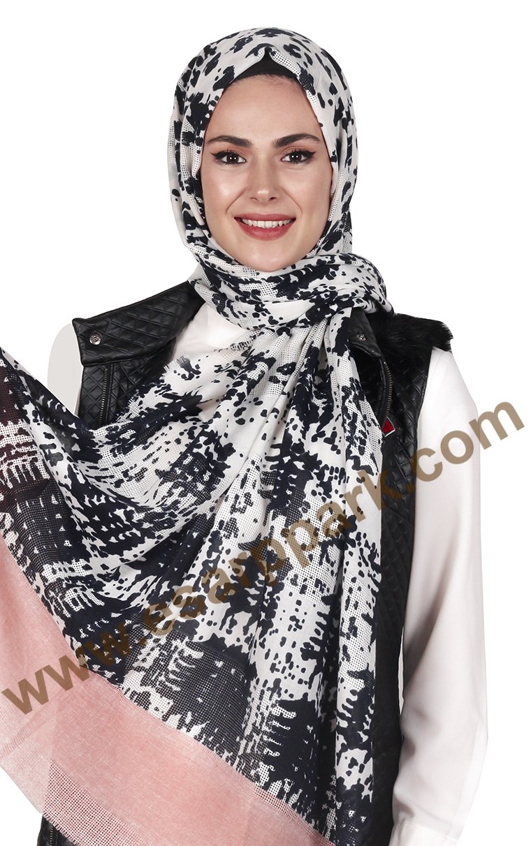 Akel Fileli Desenli Şal 147-6