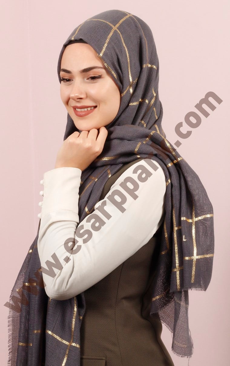 Akel Fileli Desenli Şal 181-4