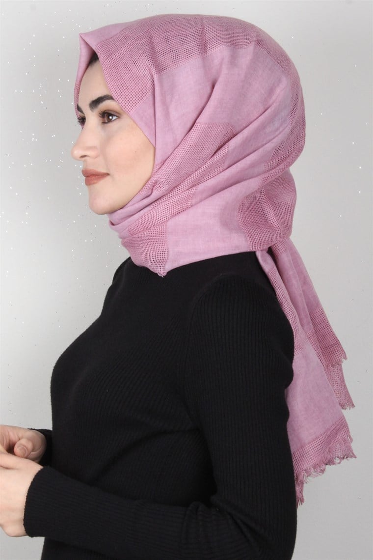 Akel İndigo Fileli Şal 140-14