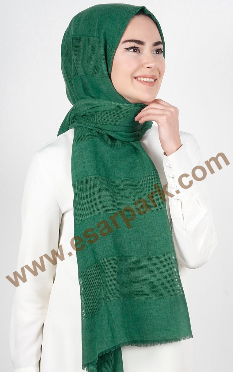 Akel İndigo Fileli Şal 140-15