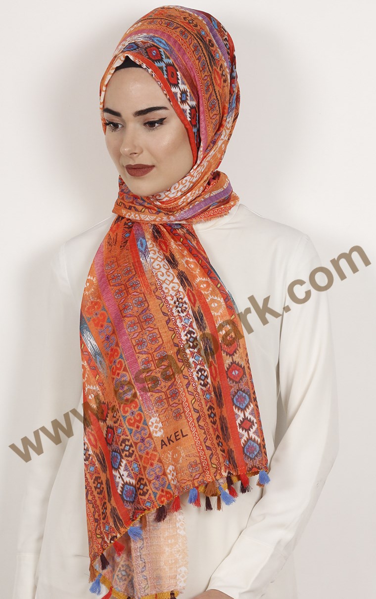 Akel Püsküllü Şal 1233-4