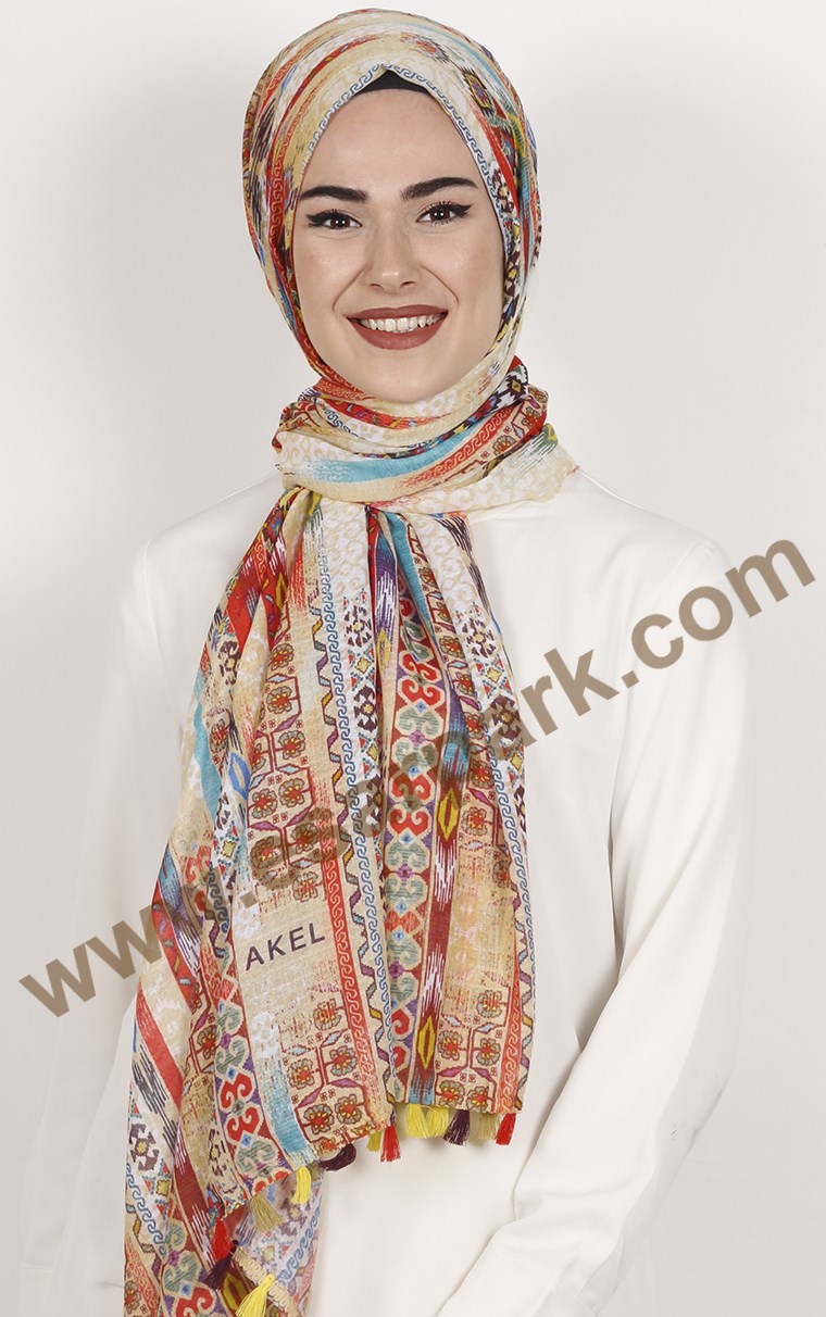 Akel Püsküllü Şal 1233-9