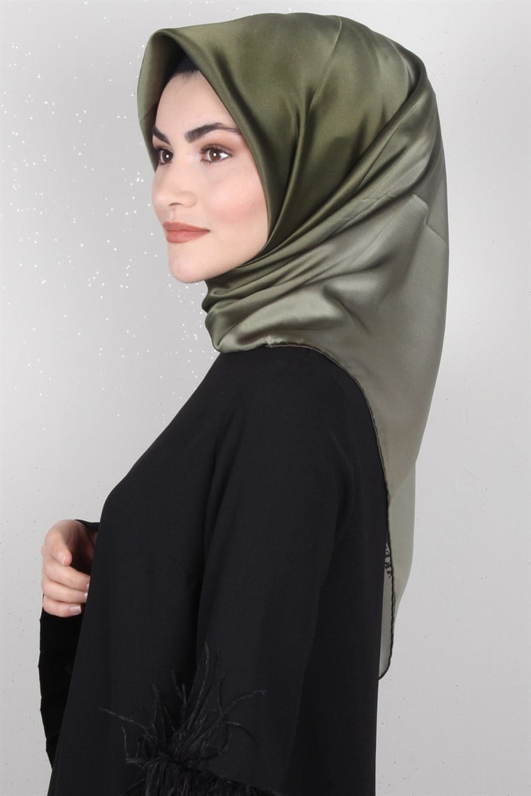 Aker Düz İpek Eşarp 7656701-352 Haki