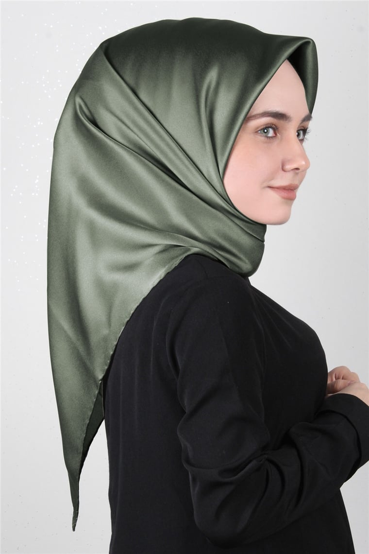 Aker Düz İpek Eşarp 7747758-352 Haki