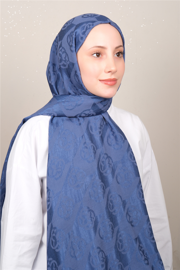 Aker Lyc & Coton Şal 6070500-922 İndigo 