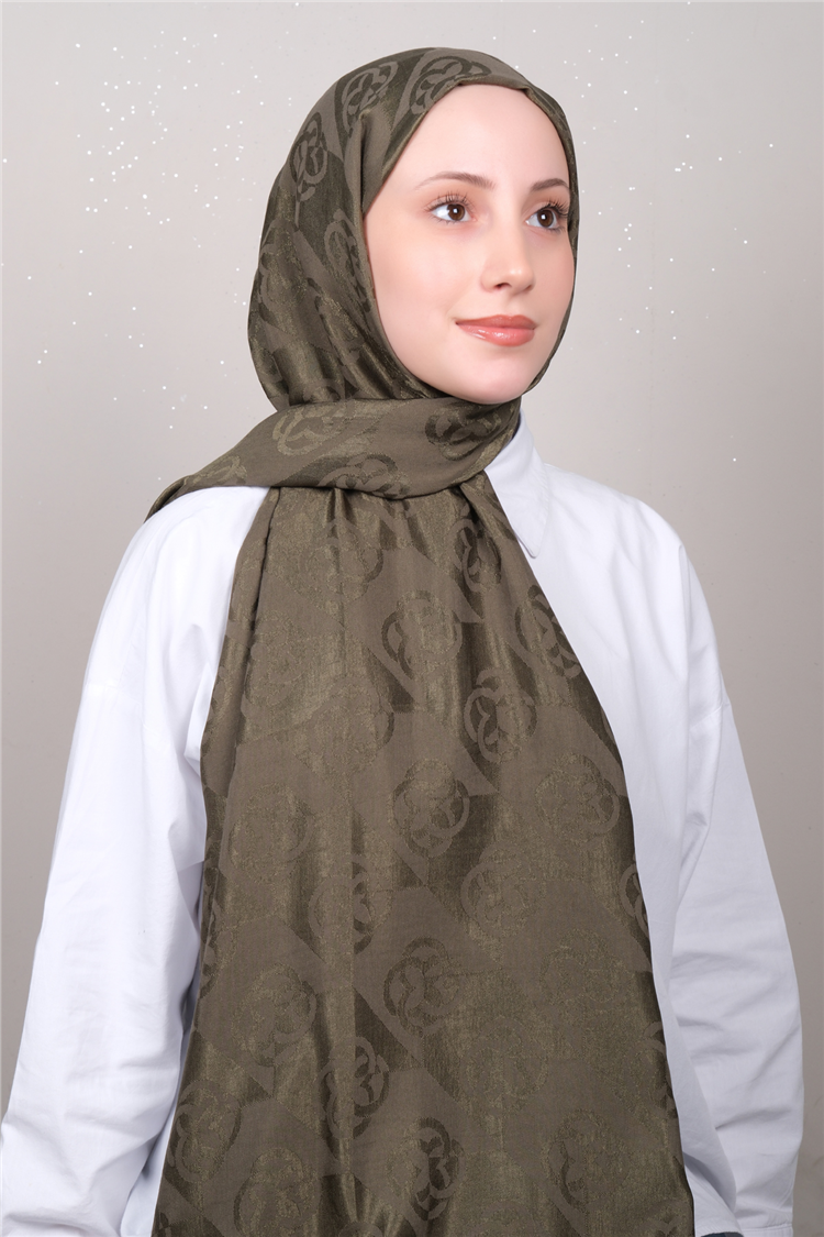 Aker Lyc & Coton Şal 6070500-951 Haki 