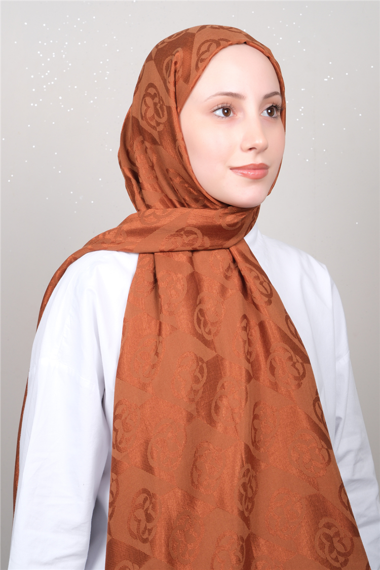 Aker Lyc & Coton Şal 6070500-963 Kiremit 
