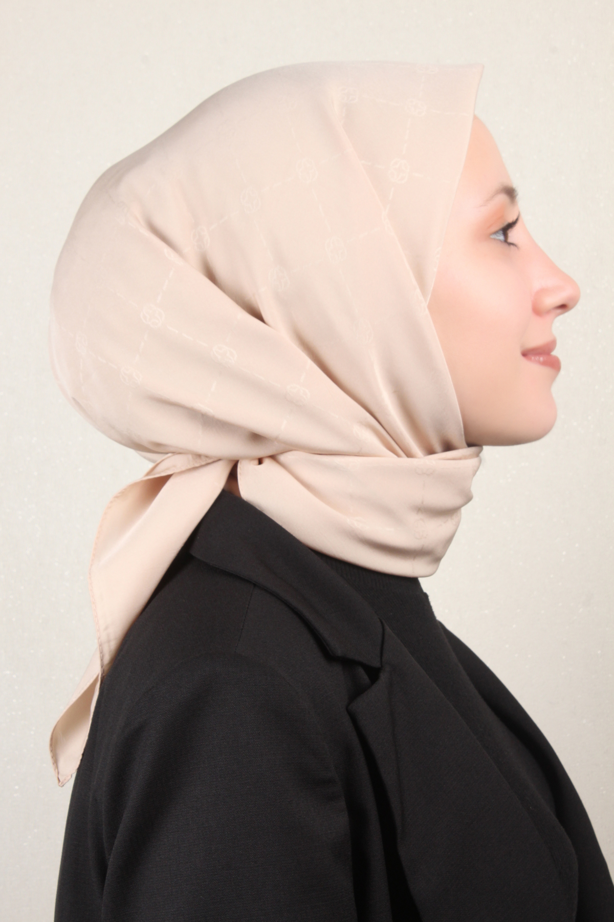 Aker Monogram İcon Eşarp 1070400-961 Krem