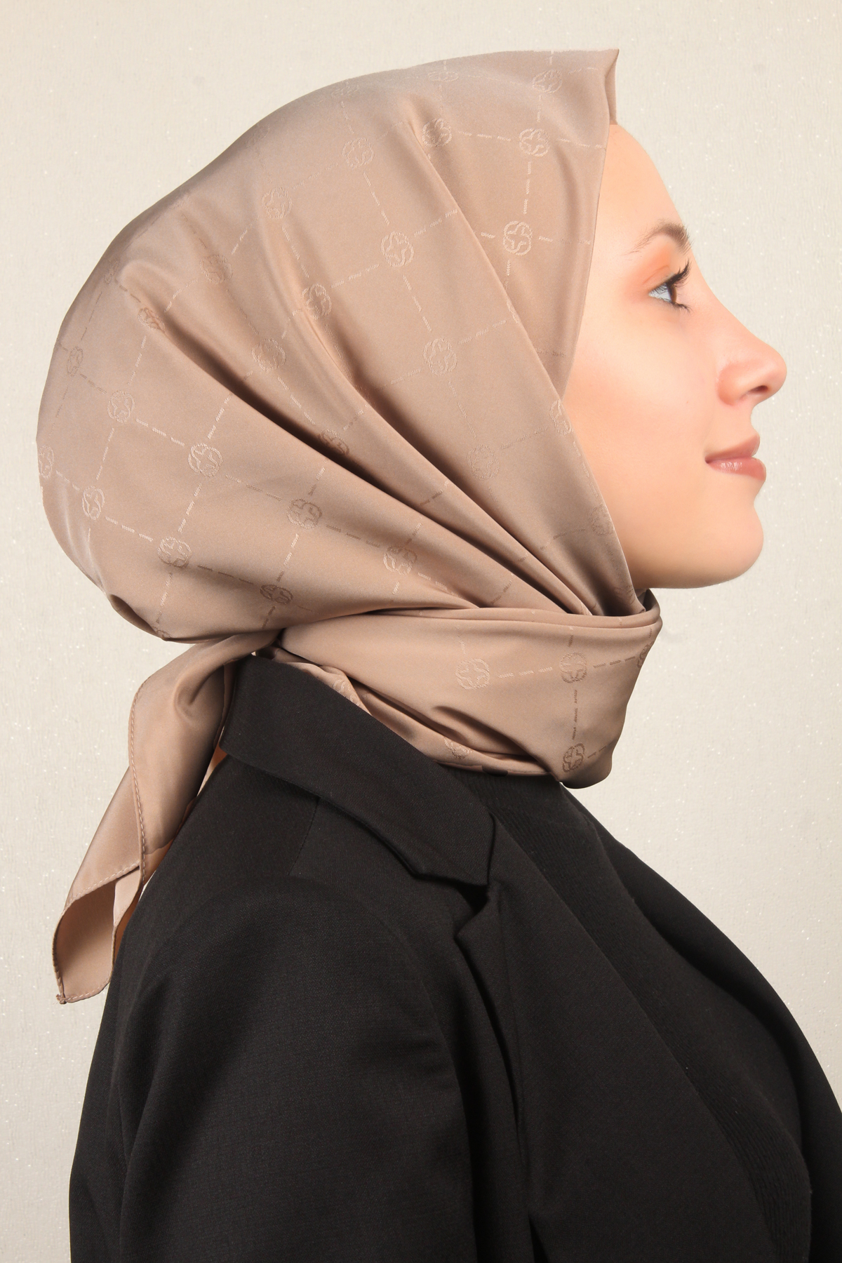 Aker Monogram İcon Eşarp 1070400-982 Bej